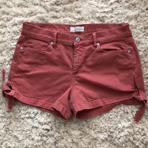 Loft salmon shorts